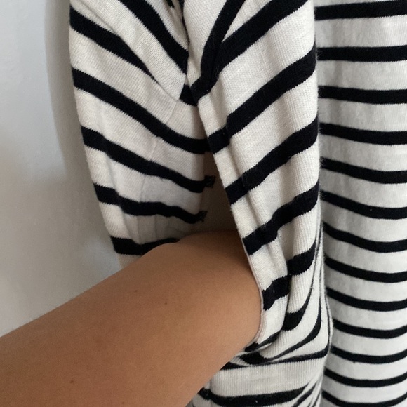Black & White Striped Talbots Shift Dress Size XL Barely Worn - Picture 7 of 10
